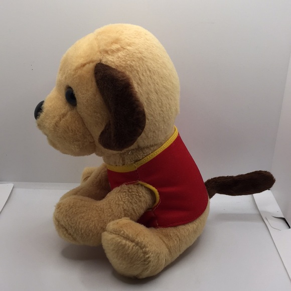 NBA Basketball Plush Stuffed Dog Wearing Red Shirt Sports oy - Picture 3 of 8